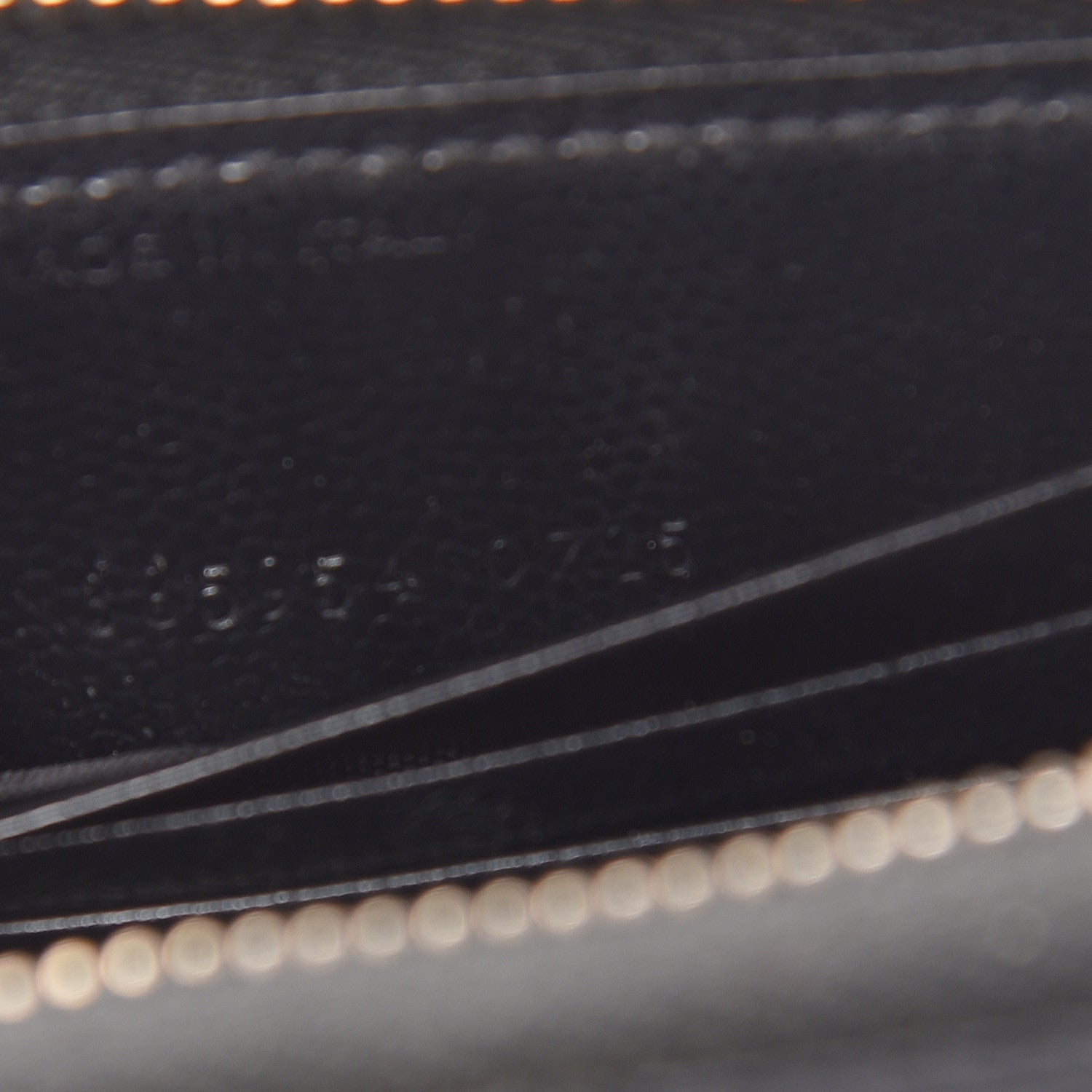 Saint Laurent Grain De Poudre Matelasse Chevron Monogram Phone Wallet Black 8 of 9