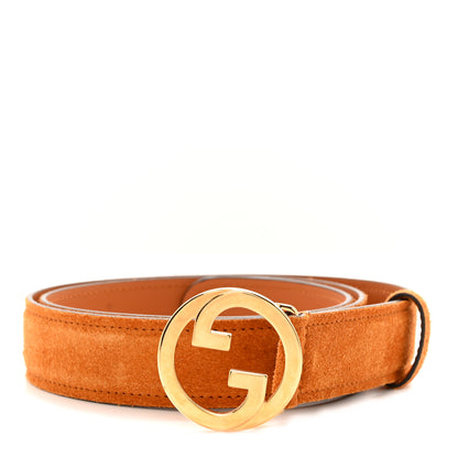 Gucci Suede Cudu Blondie 30mm Belt 85 34 Blondie Cognac 1 of 8