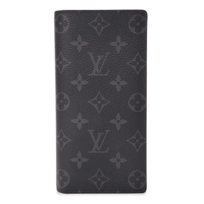 Louis Vuitton Monogram Eclipse Brazza Wallet 1 of 8