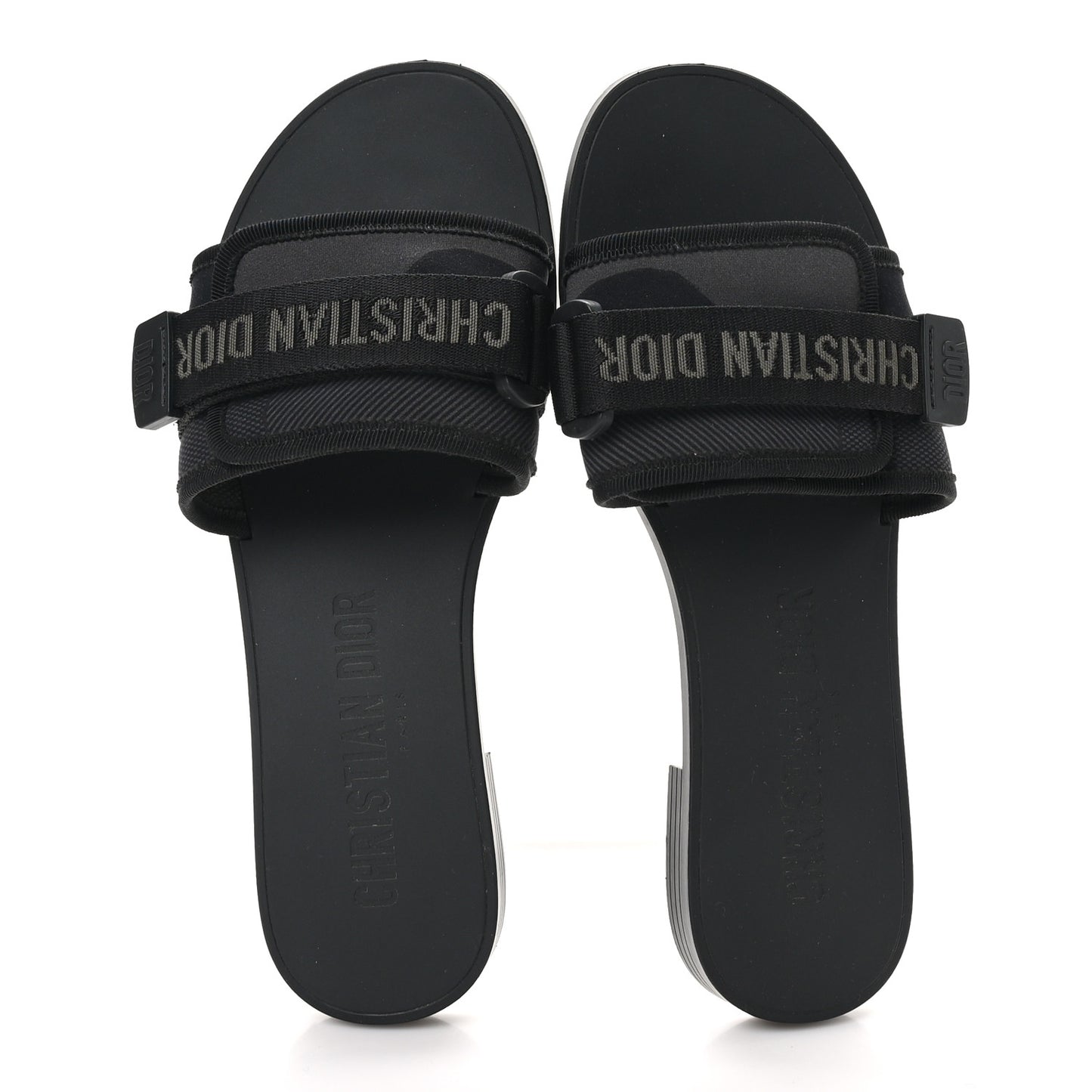 Technical Stretch Fabric Camouflage Dio(r)evolution Slide Sandals 39 Black Military