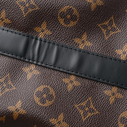 Louis Vuitton Monogram Macassar Keepall Bandouliere 55 10 of 10