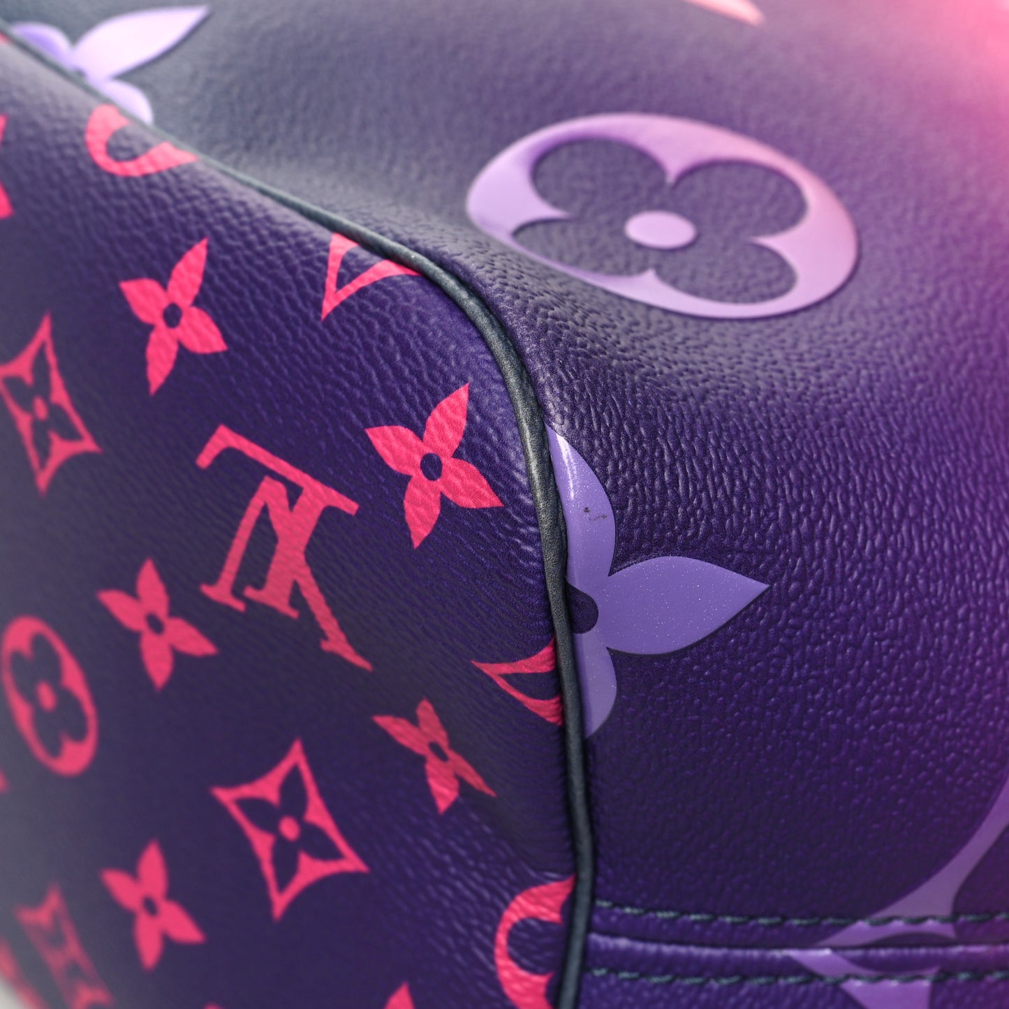 Monogram Giant Spring In The City Neverfull MM Midnight Fuchsia