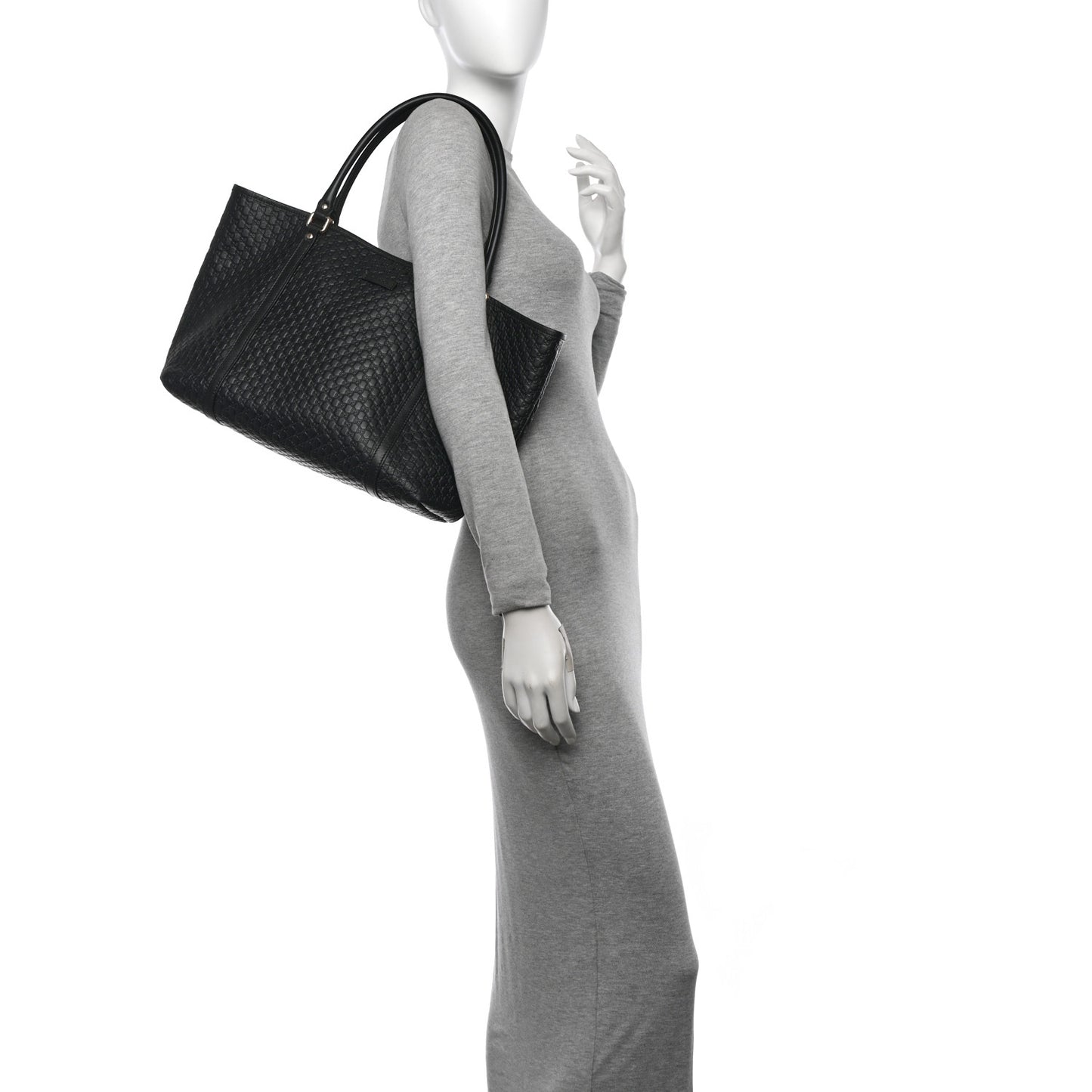Microguccissima Medium Joy Tote  Black