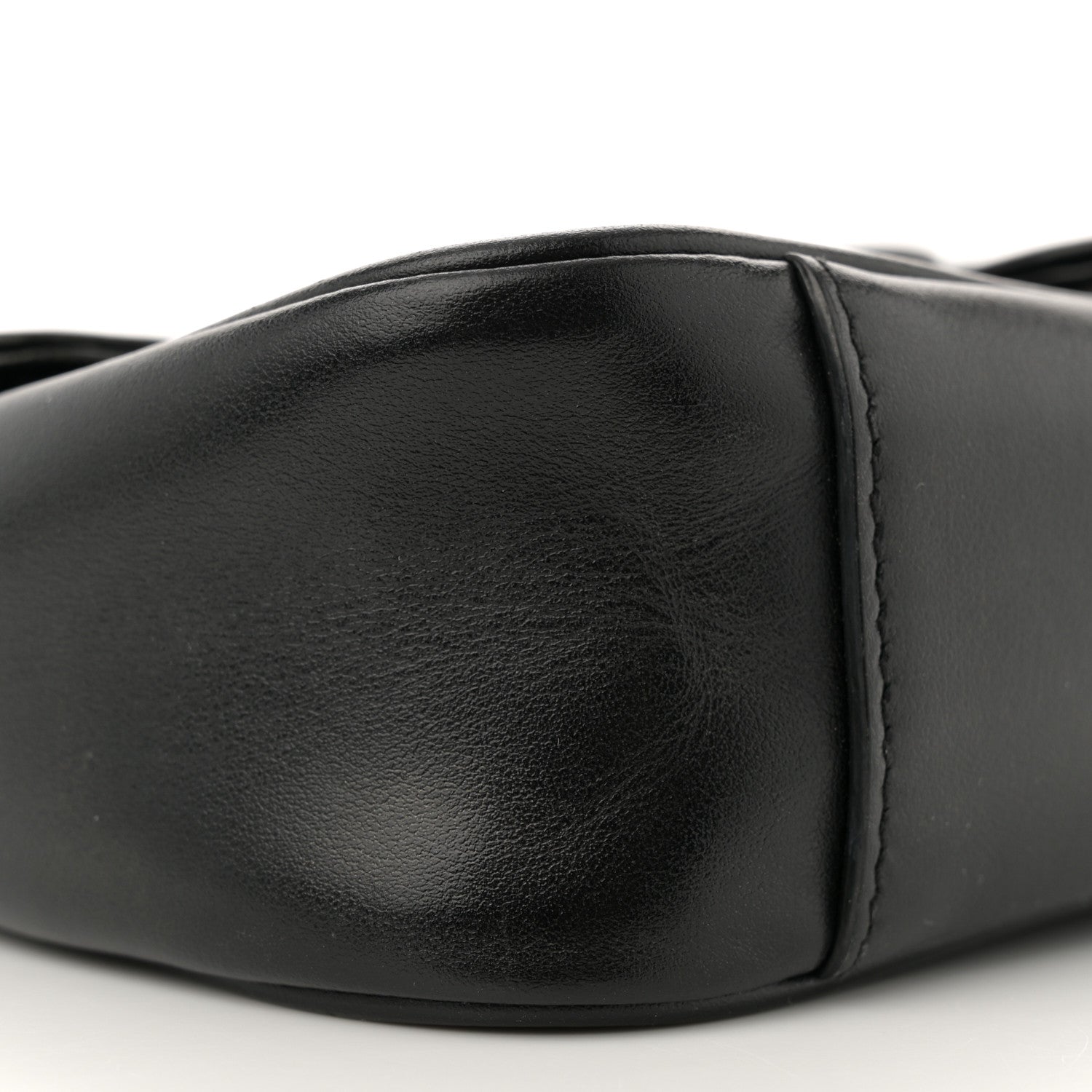 Gucci Calfskin Matelasse Monochrome Mini GG Marmont Shoulder Bag Black 9 of 12