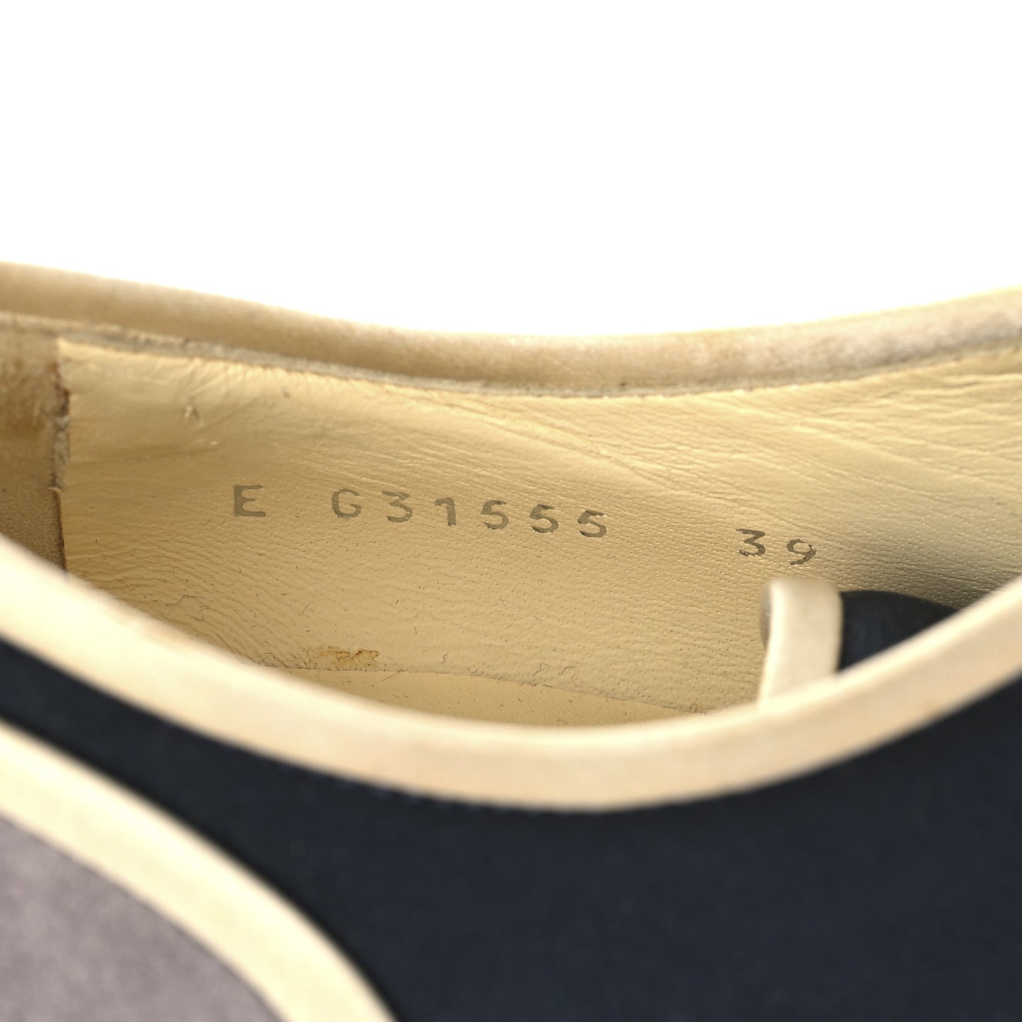 Silk Crepe Suede Calfskin Lace Up Wedge Espadrilles 39 Navy Grey
