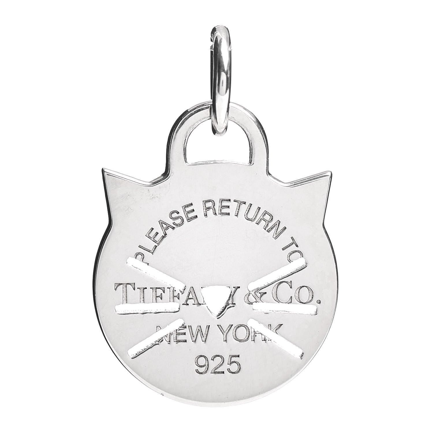 Tiffany Sterling Silver Return to Tiffany Cat Charm 1 of 3