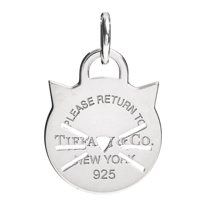 Tiffany Sterling Silver Return to Tiffany Cat Charm 1 of 3