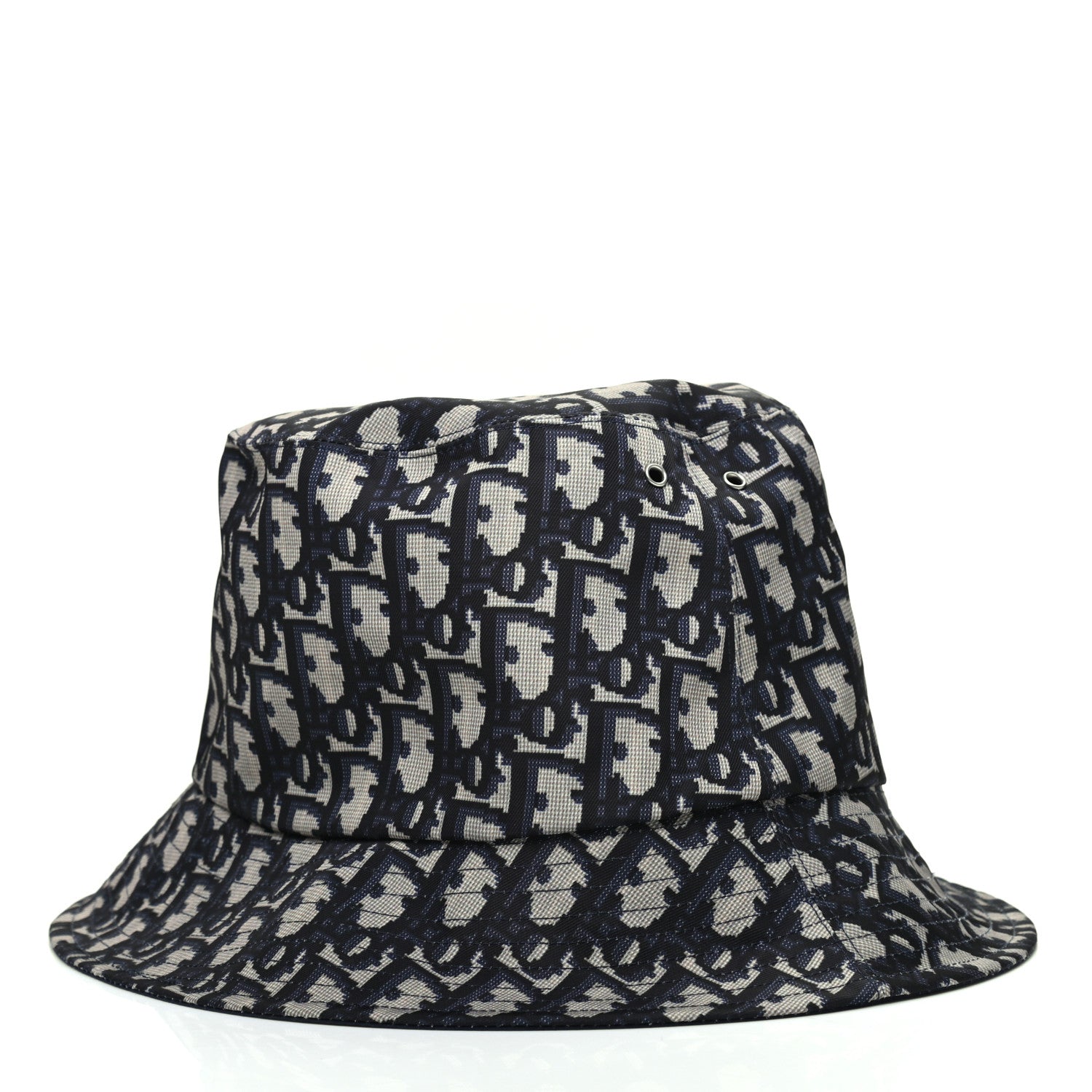 Christian Dior Oblique Reversible Teddy-D Brim Bucket Hat 57 Blue 3 of 8