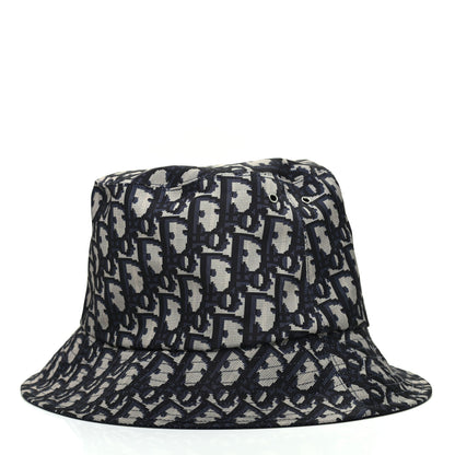 Christian Dior Oblique Reversible Teddy-D Brim Bucket Hat 57 Blue 3 of 8