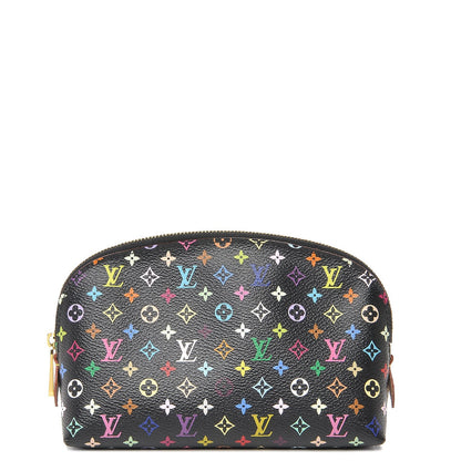 Louis Vuitton Monogram Multicolor Cosmetic Pouch Black Grenade 1 of 6
