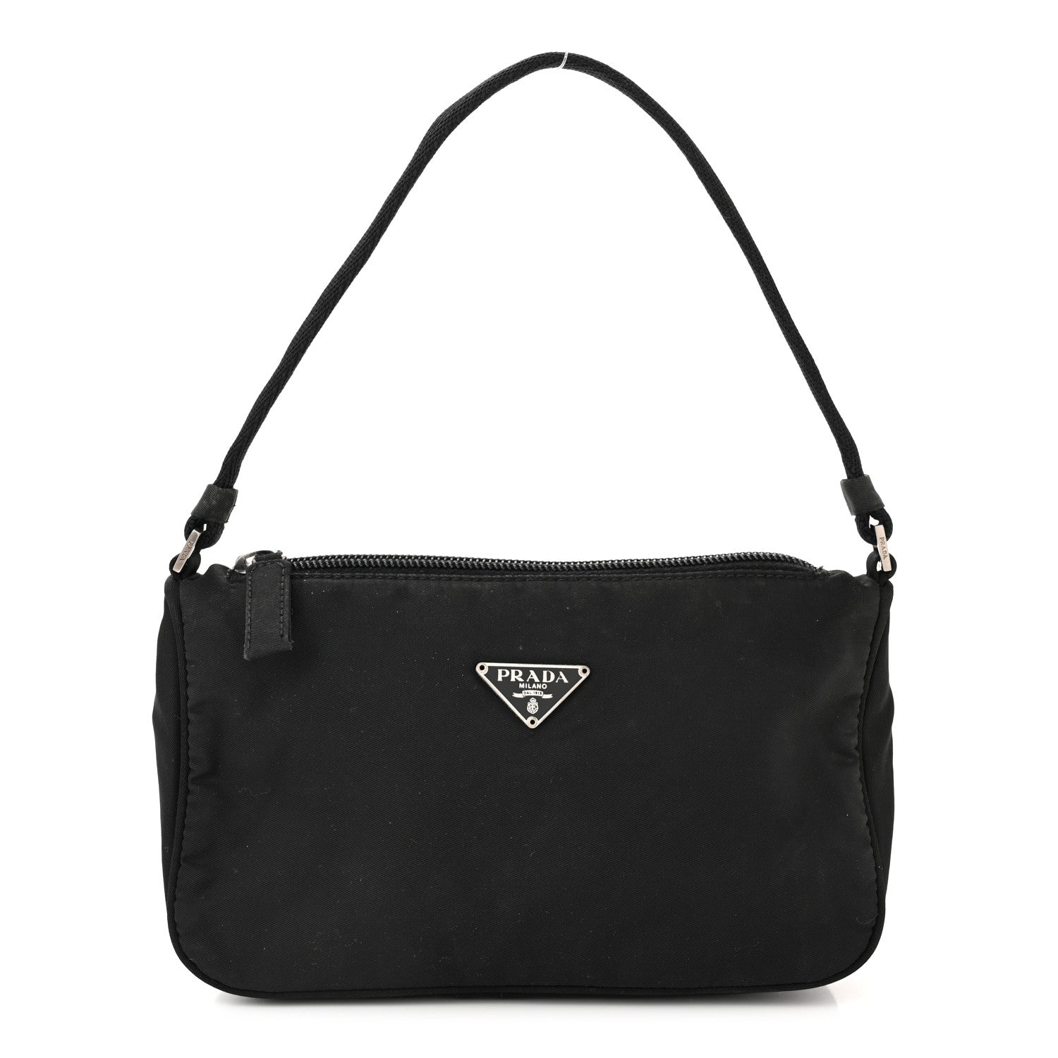 Prada Tessuto Nylon Pochette Bag Black 1 of 12