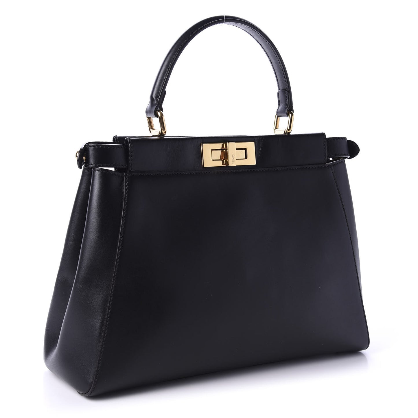 Vitello Morgan Fabric Jacquard Pequin Medium Peekaboo Iconic Satchel Black Tobacco
