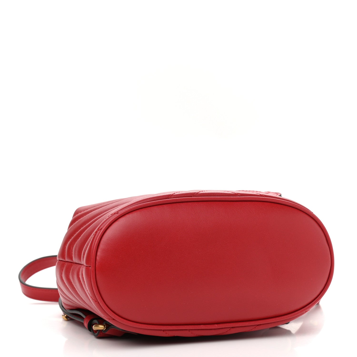 Gucci Calfskin Matelasse GG Marmont Flap Backpack Hibiscus Red 4 of 10