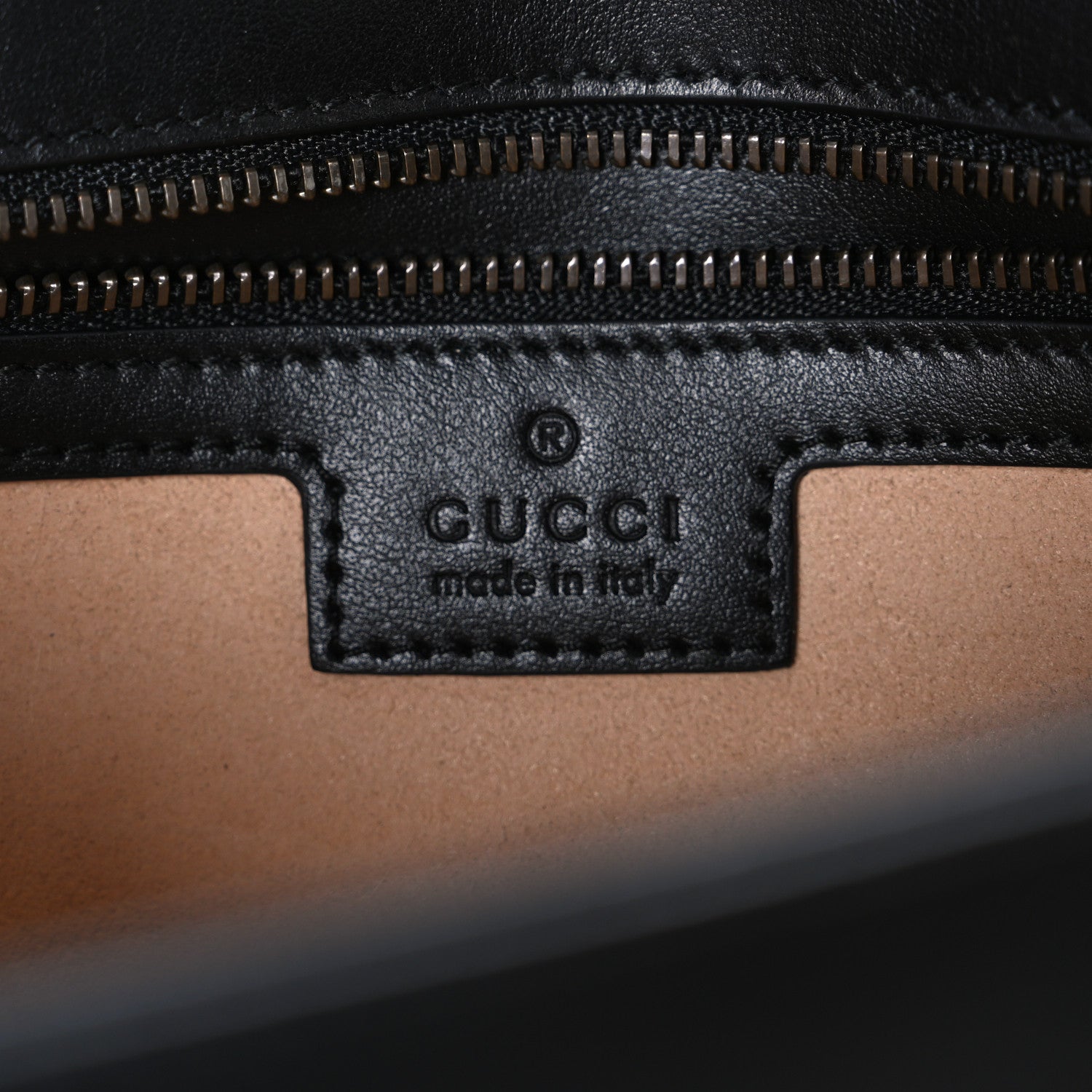 Gucci Calfskin Matelasse Small GG Marmont Shoulder Bag Black 6 of 10