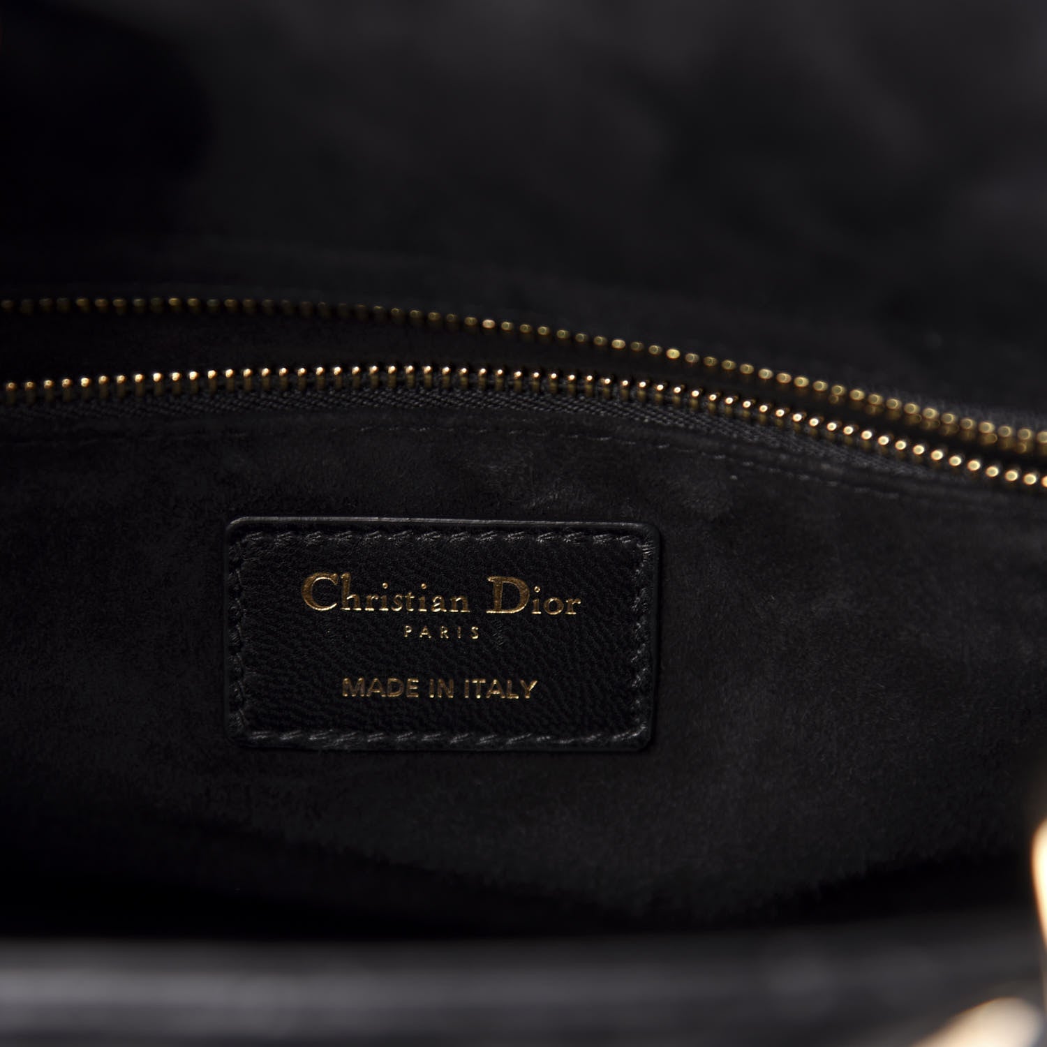 Christian Dior Lambskin Cannage Medium Lady Dior Black 6 of 11