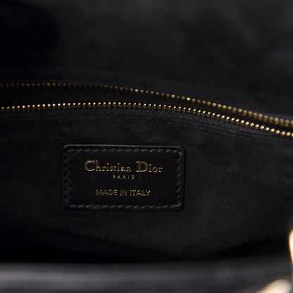 Christian Dior Lambskin Cannage Medium Lady Dior Black 6 of 11