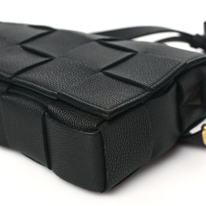 Bottega Veneta Grained Calfskin Maxi Intrecciato Cassette Crossbody Bag Black 10 of 10
