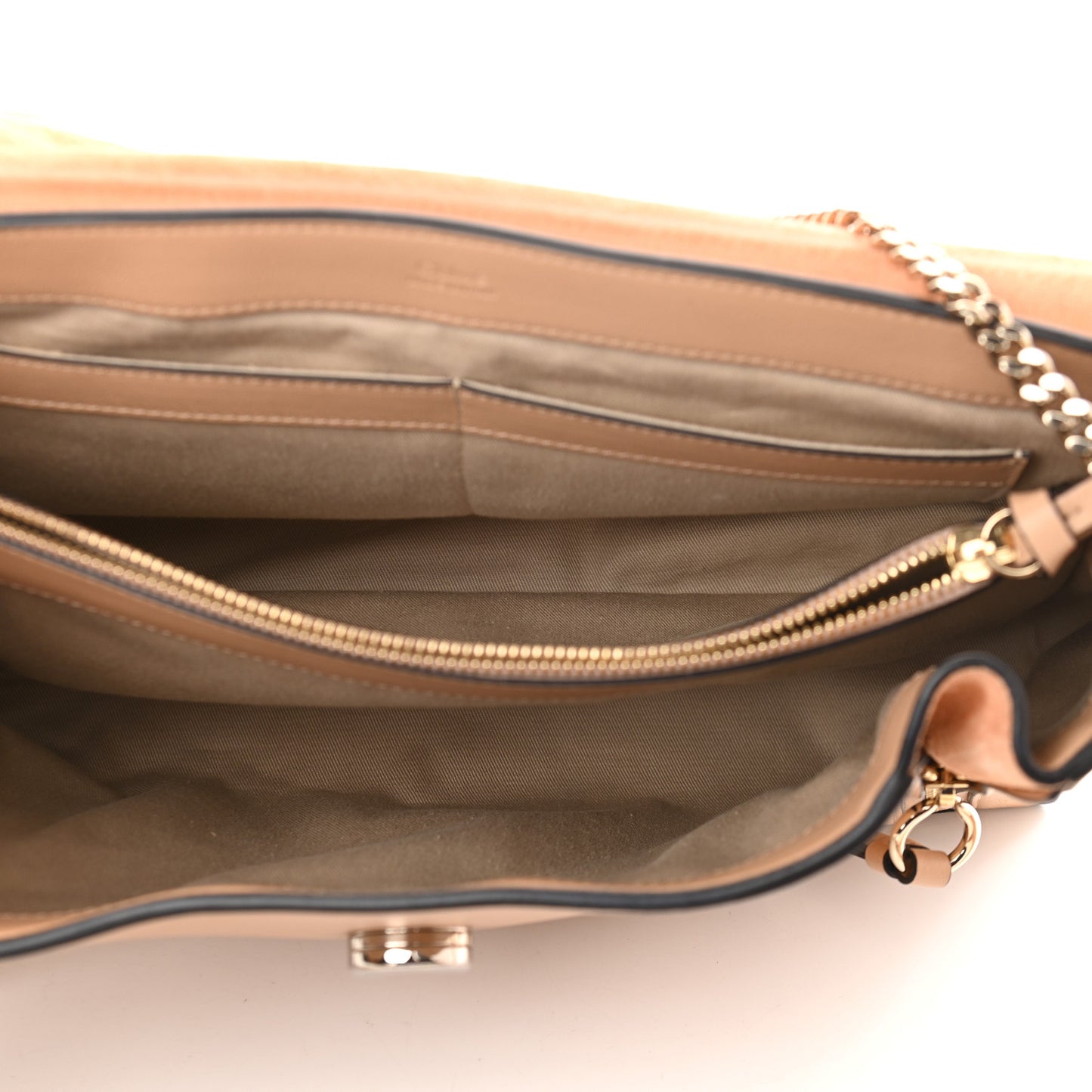 Calfskin Medium Faye Day Shoulder Bag Blush Nude