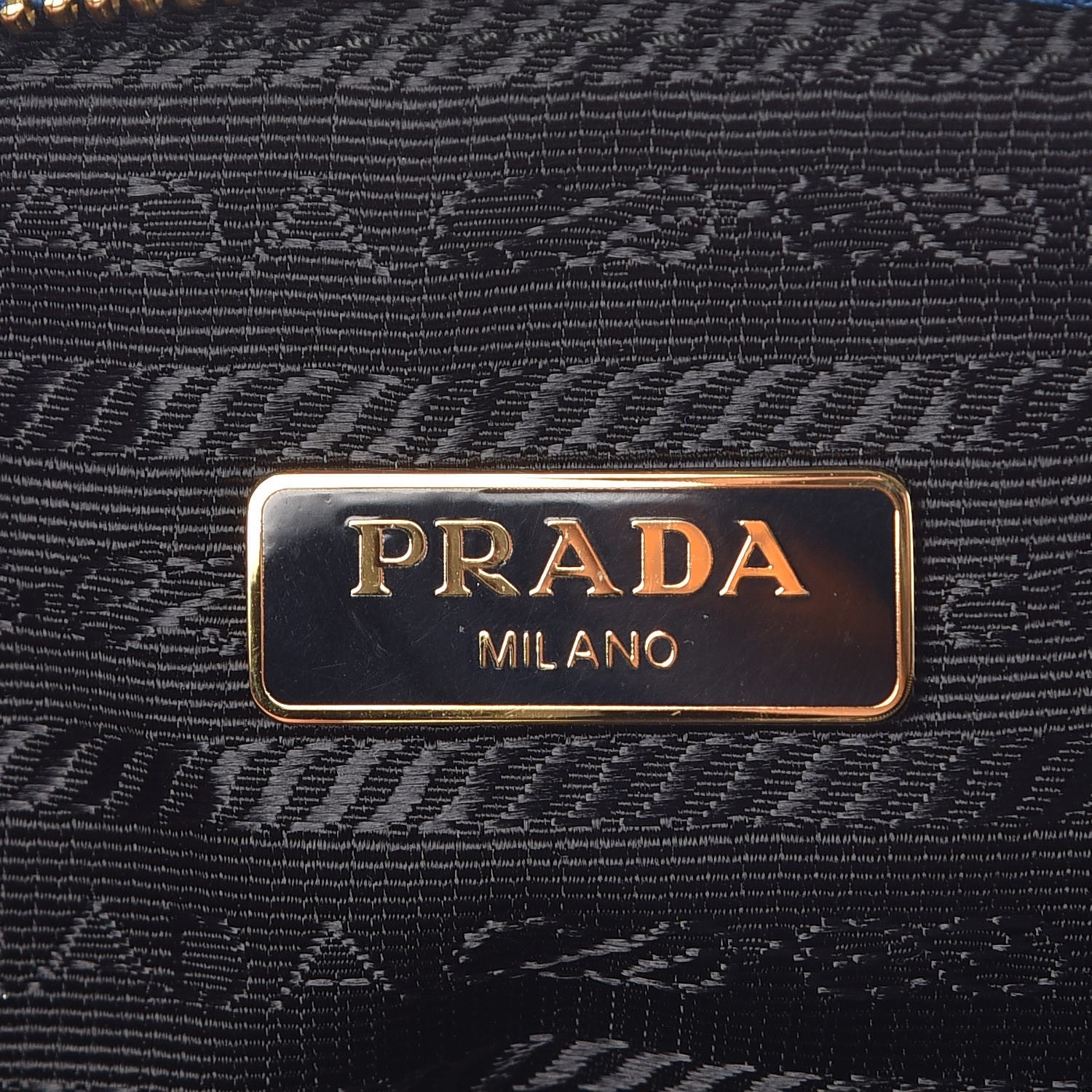 Prada Vitello Daino Cosmetic Pouch Azzurro 6 of 7