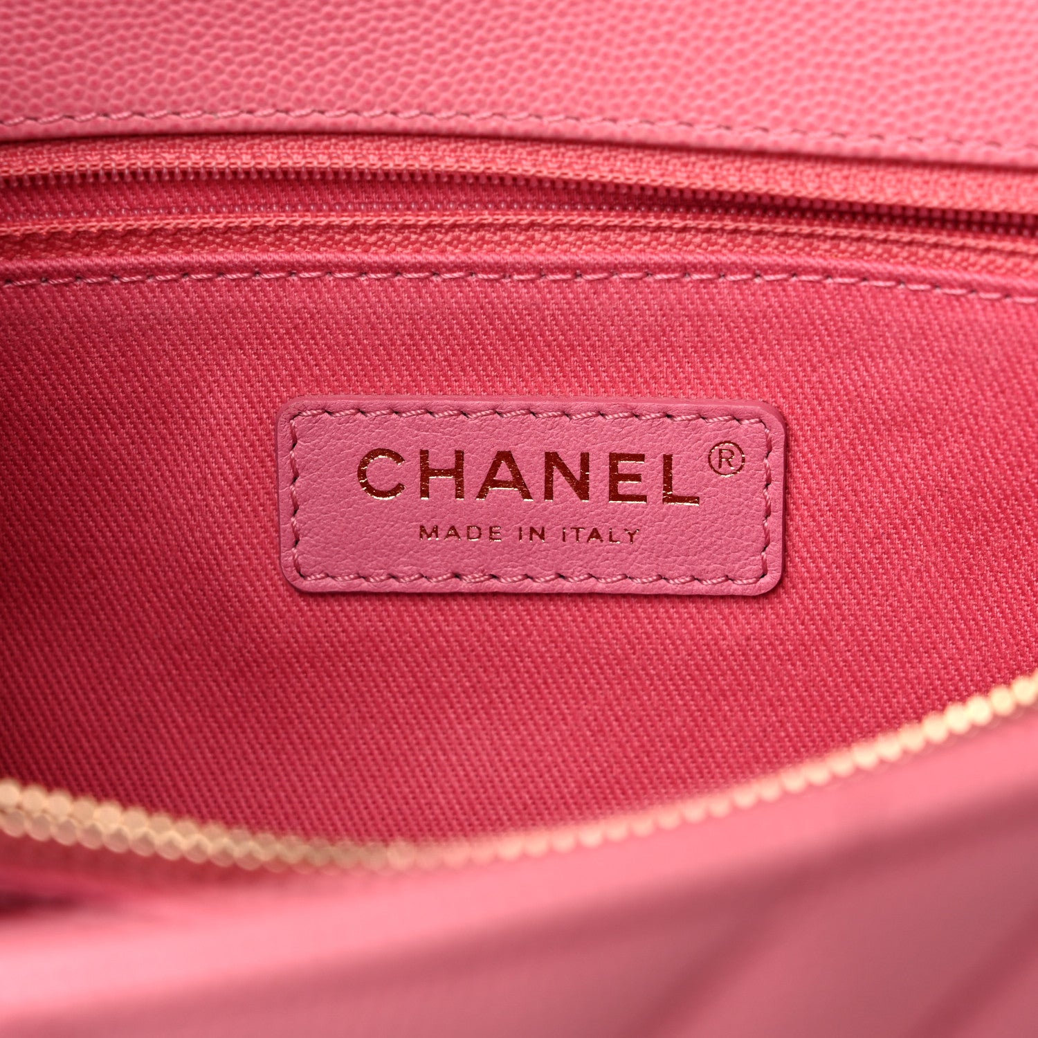 Chanel Caviar Chevron Quilted Small Coco Handle Flap Pink 6 of 12