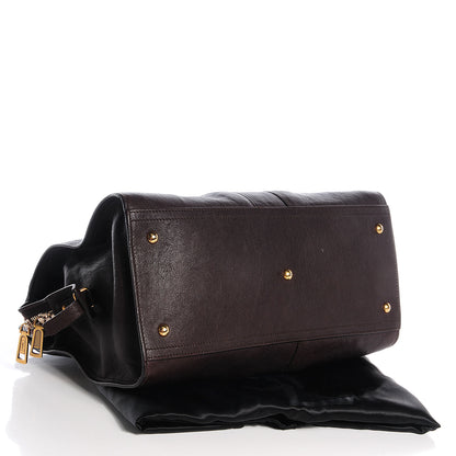 Saint Laurent Sheepskin Medium Cabas ChYc Brown 4 of 9
