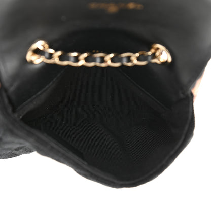 Chanel Jersey Quilted Flap Chain Waist Bag Black 5 of 9