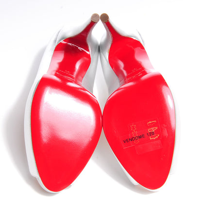 Christian Louboutin Nappa Vendome 120 Pumps 39 Silver 5 of 7