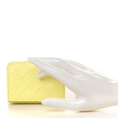 Bottega Veneta Nappa Intrecciato Tri-fold Wallet Yellow 2 of 6