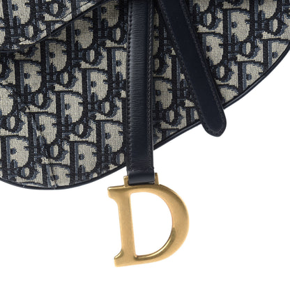 Christian Dior Oblique Saddle Bag Blue 10 of 10