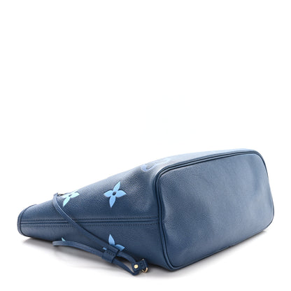 Louis Vuitton Empreinte Monogram Giant Neverfull MM Degrade Bleu 5 of 10