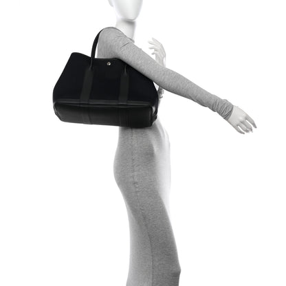 Hermes Toile Negonda Garden Party Tote 36 MM Black 2 of 12