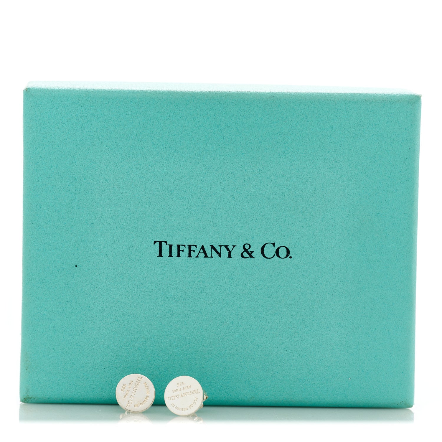 Tiffany Sterling Silver Return To Tiffany Circle Stud Earrings 4 of 4