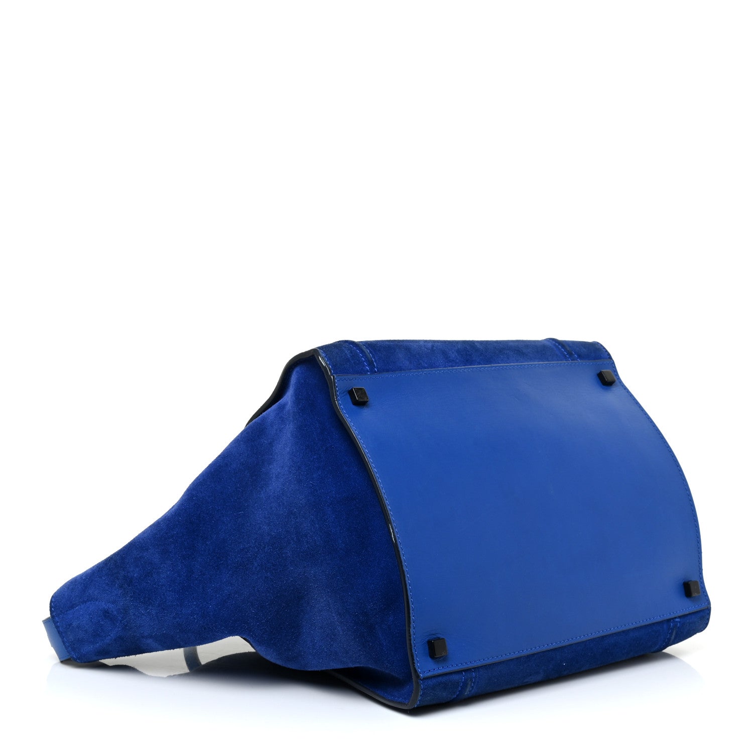 Celine Suede Medium Phantom Luggage Colbalt Blue 3 of 34