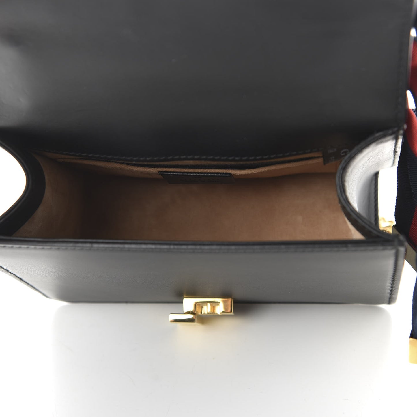 Calfskin Mini Sylvie Chain Shoulder Bag Black