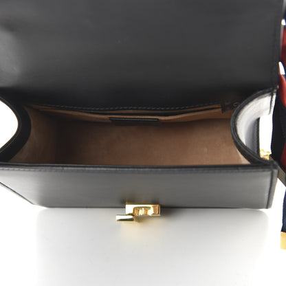 Gucci Calfskin Mini Sylvie Chain Shoulder Bag Black 5 of 10