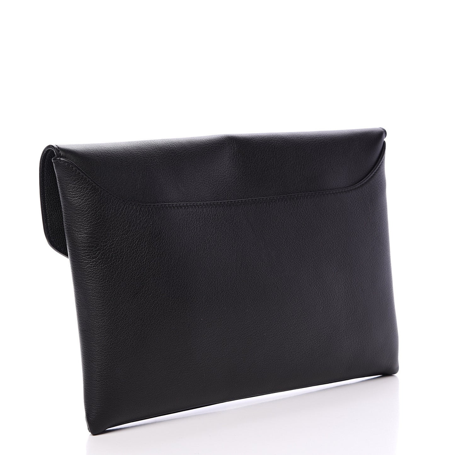 Sugar Goatskin Medium Antigona Envelope Clutch Black