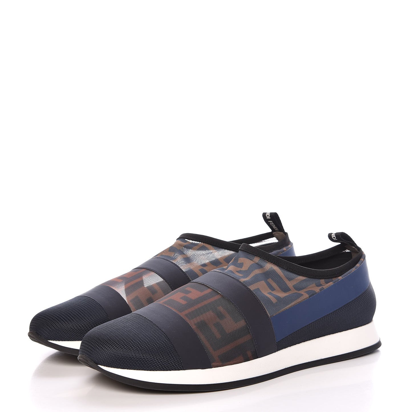 Technical Mesh Tulle Slip On Sneaker 40 Blue Tobacco