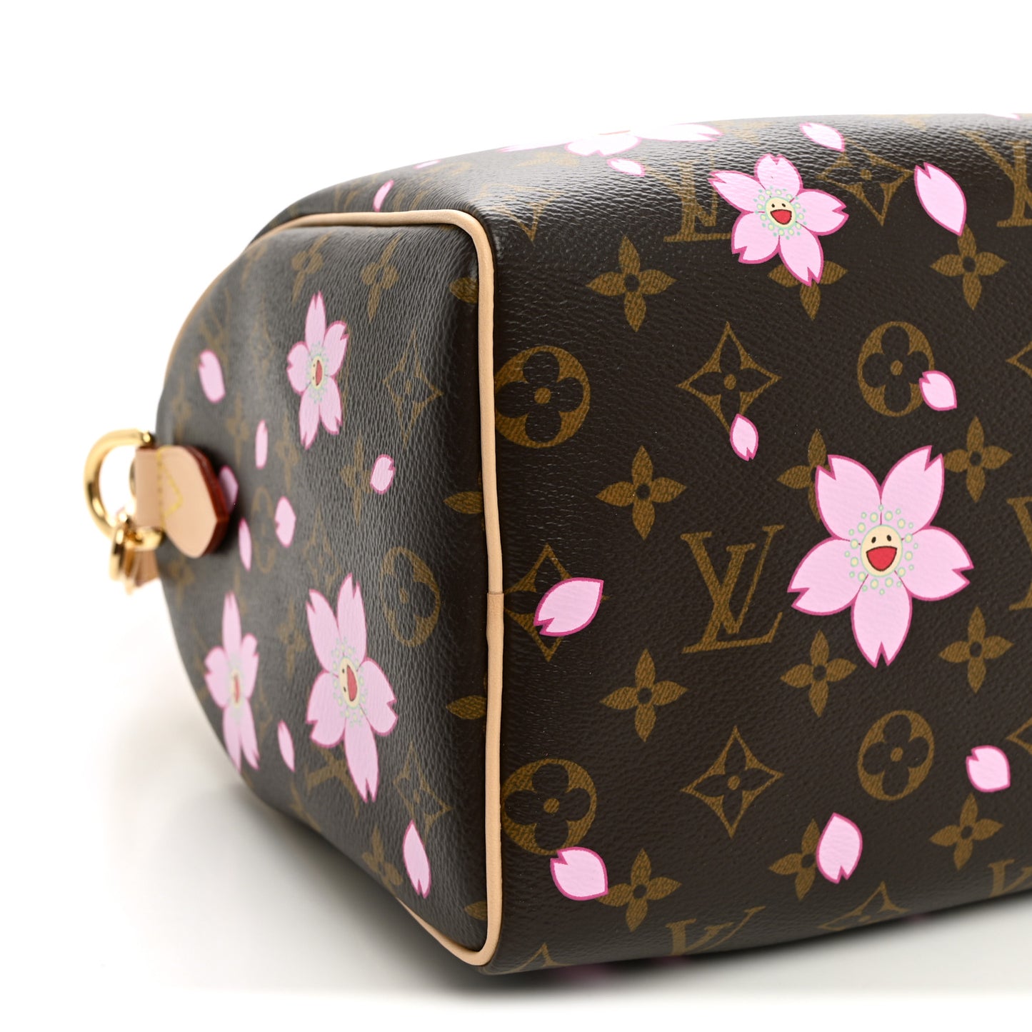 LV X TM Monogram Cherry Blossom Speedy Bandouliere 25 Sakura Brown