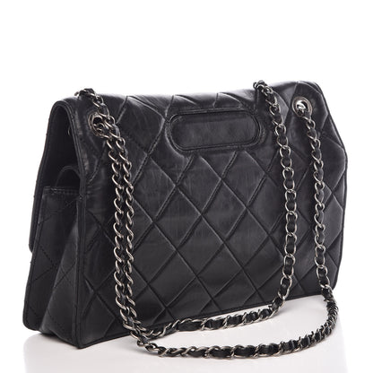 Chanel Washed Lambskin Jumbo Take Away Flap Black 4 of 11