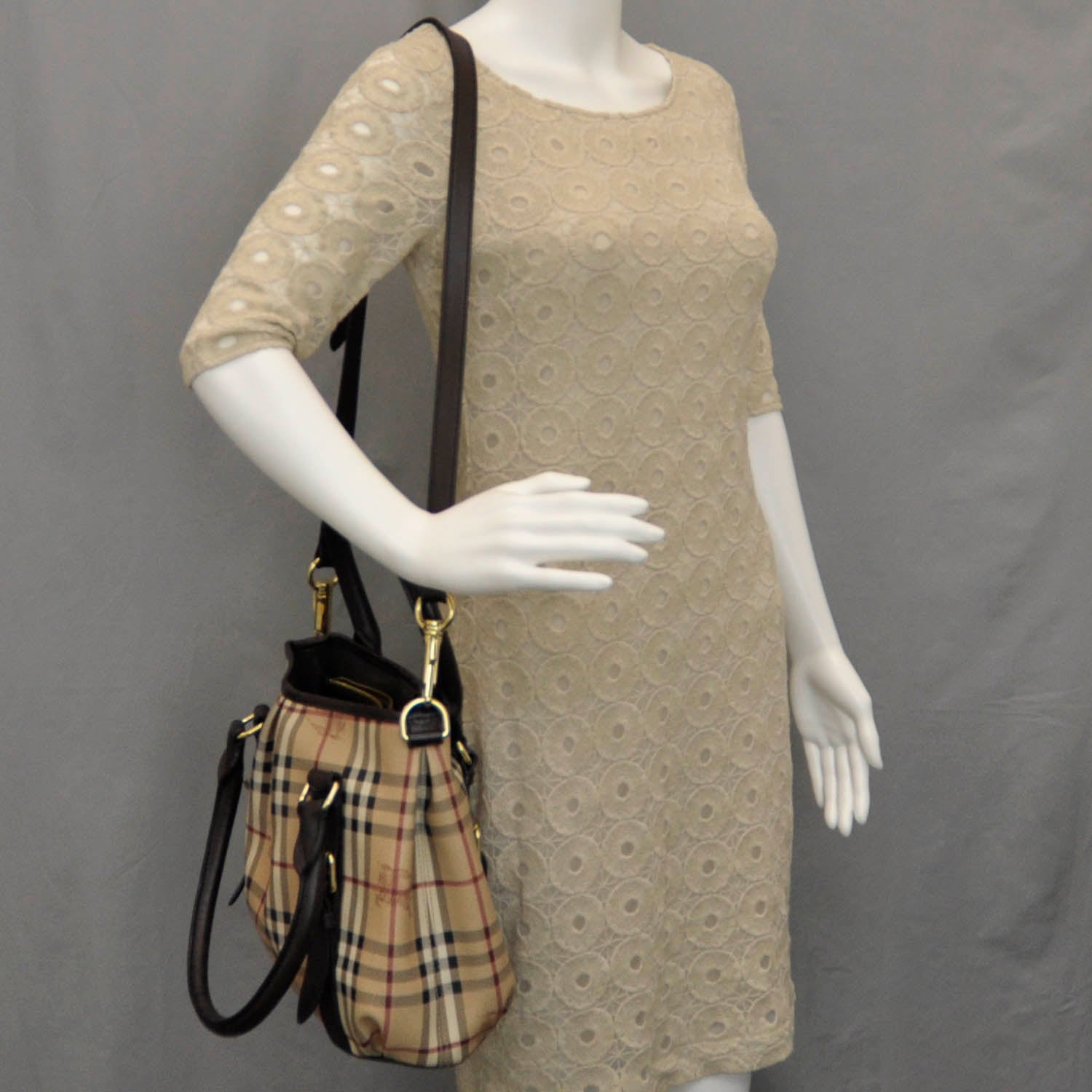Burberry Haymarket Check Small Northfield Tote 2 of 9