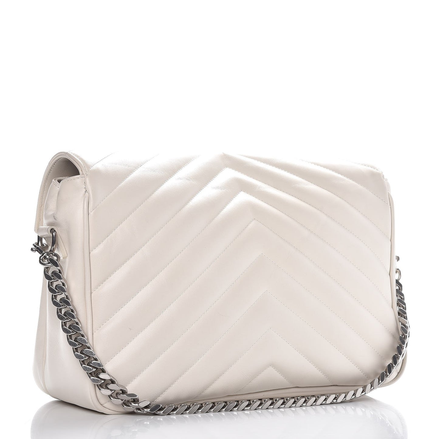 Calfskin Y Quilted Monogram Loulou Shoulder Bag Porcellana