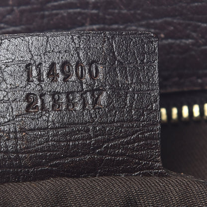 Gucci Monogram Large Horsebit Chain Hobo Dark Brown 9 of 15