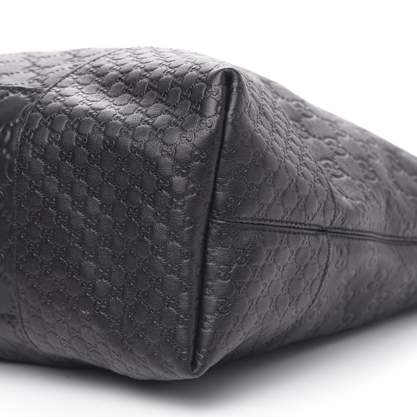 Guccissima Large Bree Foldover Tote Black