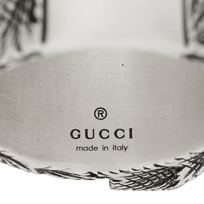 Gucci Sterling Silver Letter F Ring 63 10.25 6 of 6