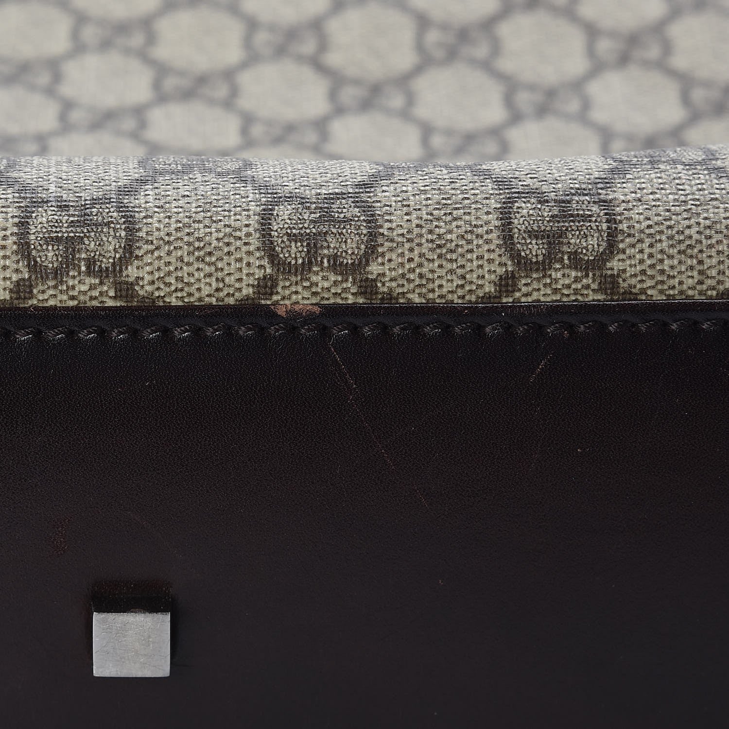 Gucci GG Plus Monogram Small Vertical Tote Dark Brown 14 of 15