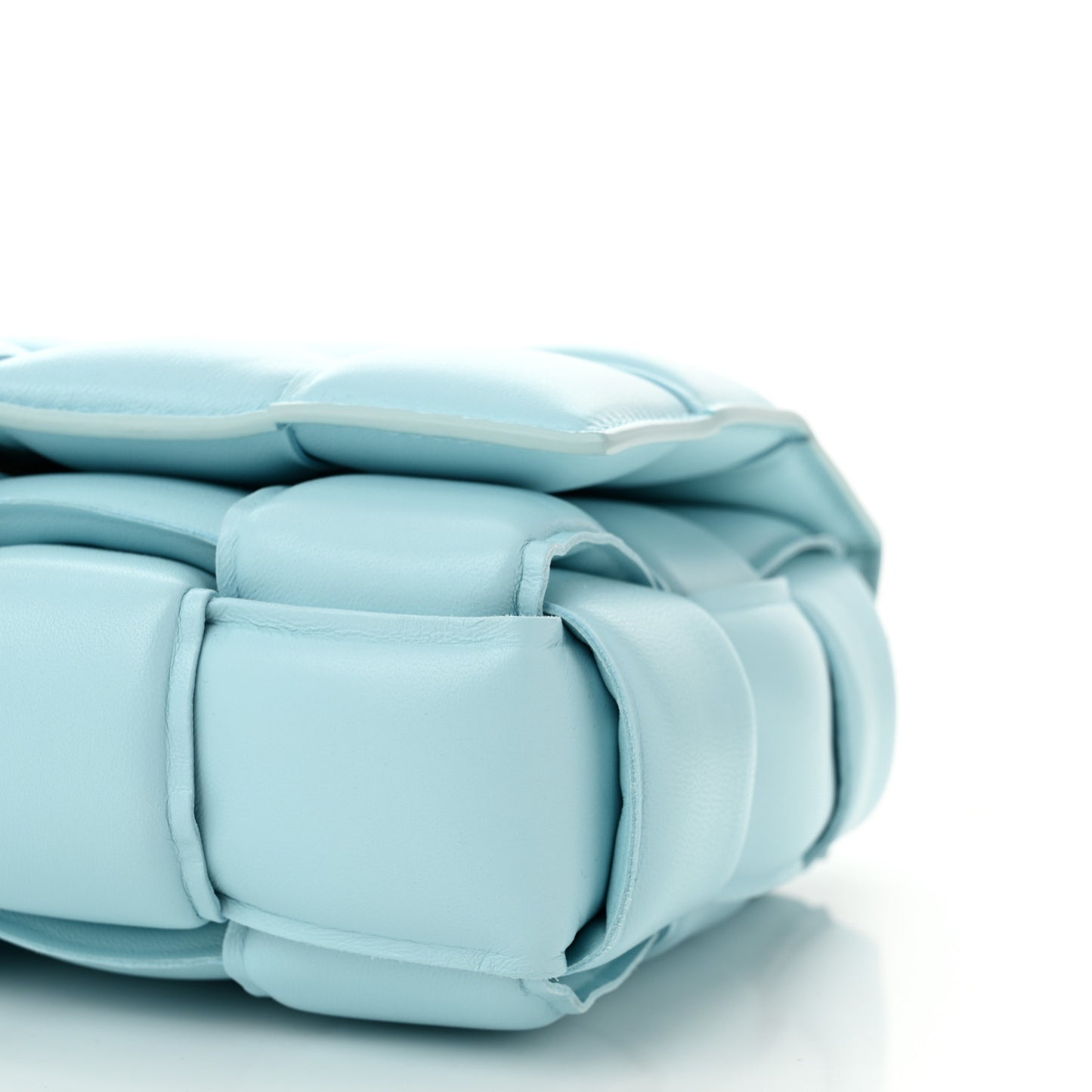 Maxi Intrecciato Padded Cassette Crossbody Bag Linoleum