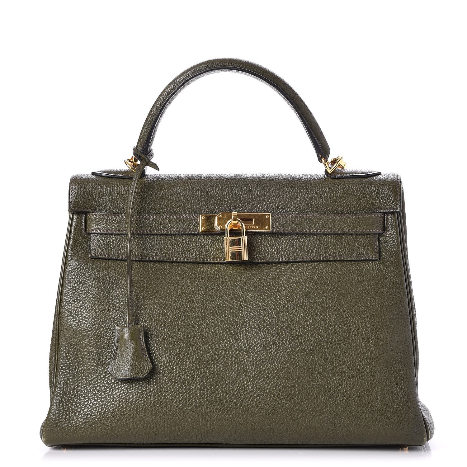 Hermes Togo Kelly Retourne 32 Vert Olive 1 of 31