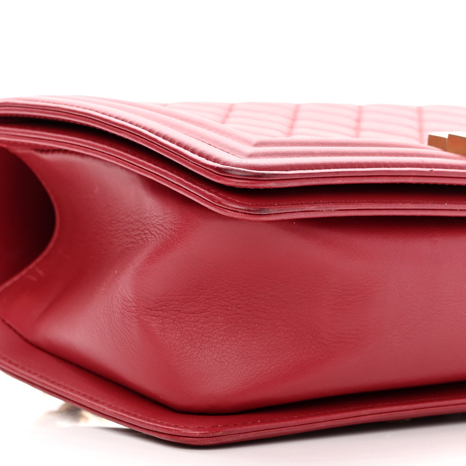 Chanel Calfskin Quilted Medium Boy Flap Red 9 of 10