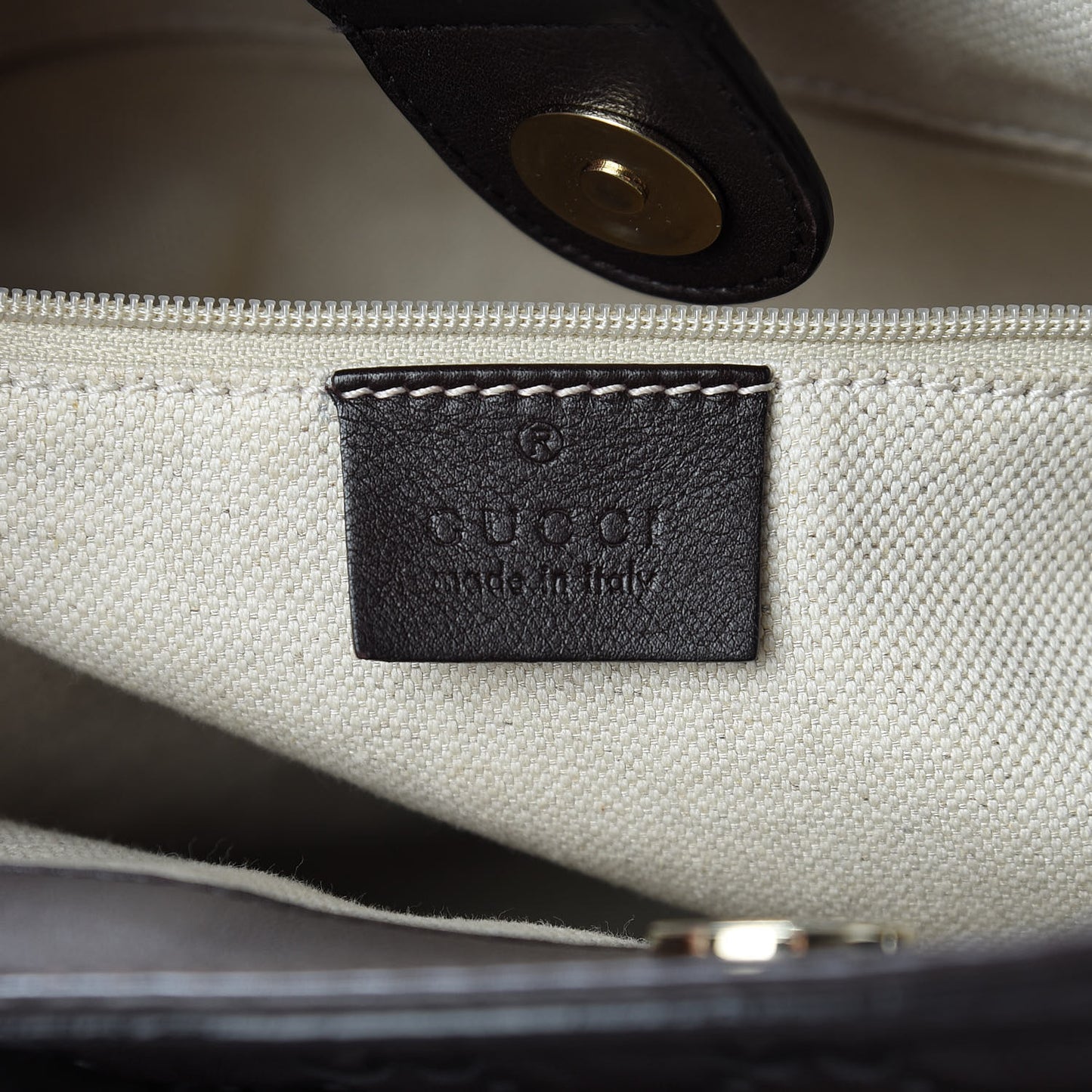 Guccissima Medium Sukey Tote Chocolate