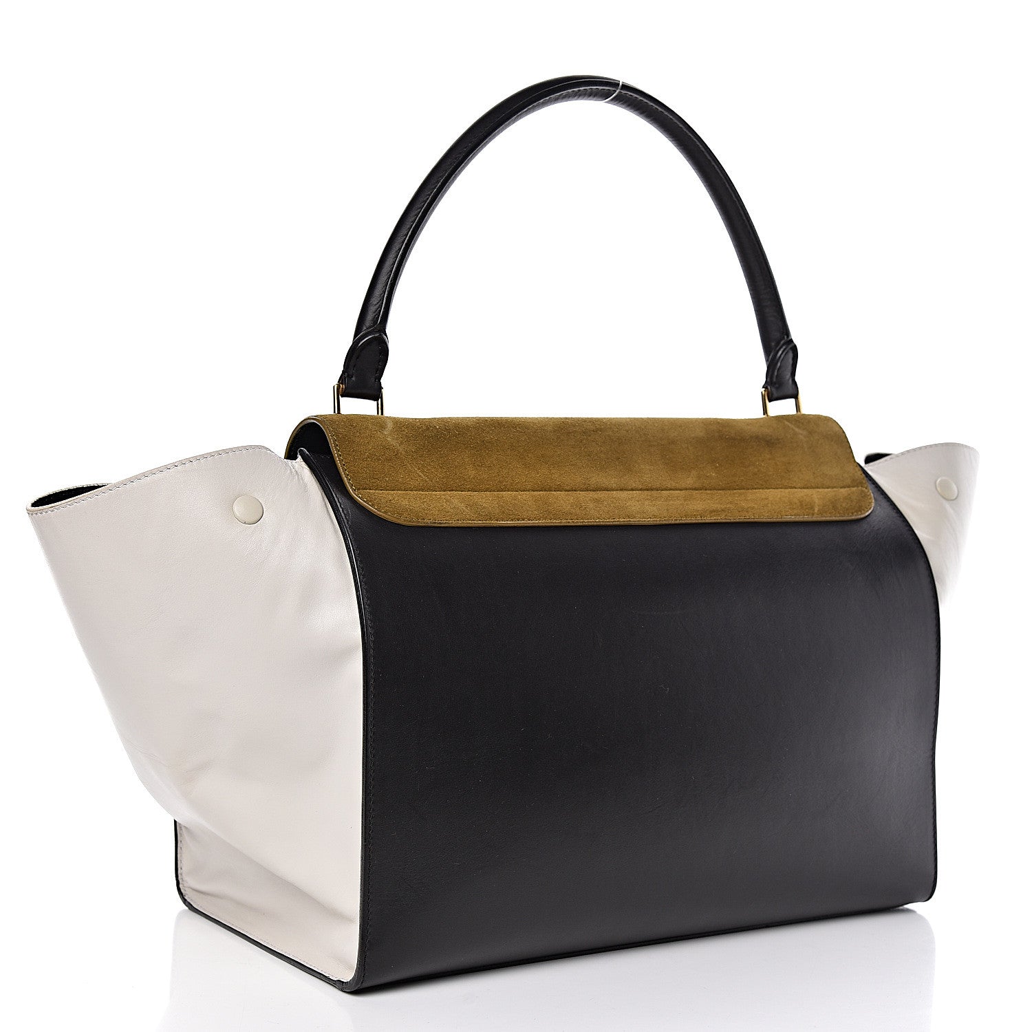 Celine Smooth Calfskin Suede Large Tri-Color Trapeze 3 of 13